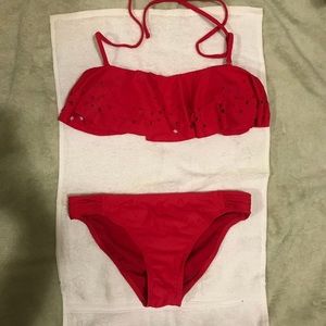 Red bikini set